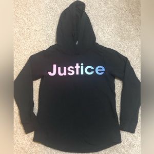 JUSTICE girls hoodie / used but in excellent condition / size 12